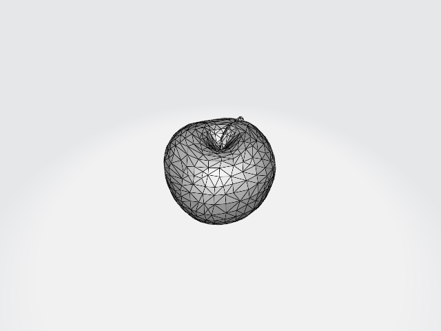 Apple 3D Model alternate view