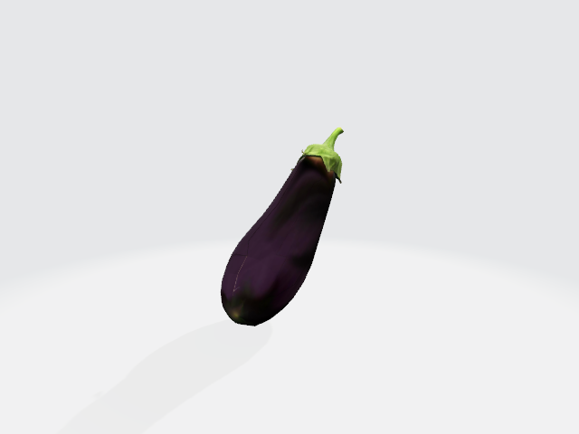 Eggplant 3D Model glb eggplant