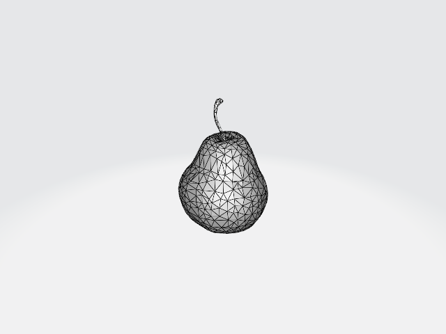 Pear 3D Model alternate view